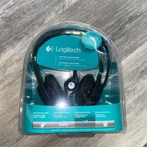 Logitech H390 USB Headset Black Over-the-Head Noise Canceling Mic Digital Stereo